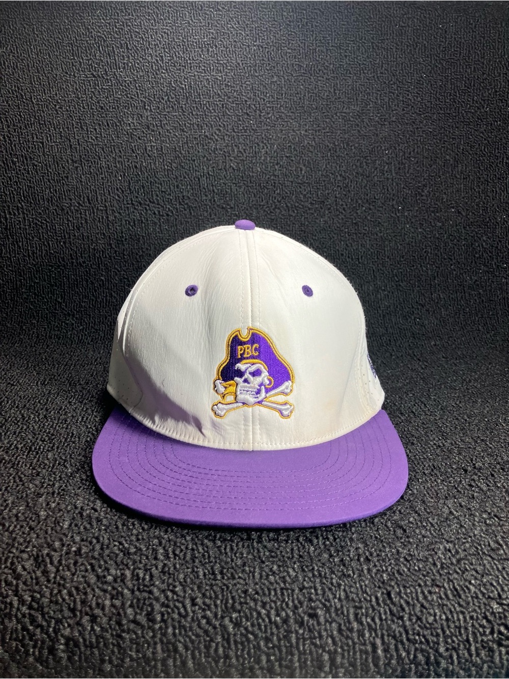 The Game White & Purple PBC Skull & Crossbones Strapback Hat, Size M